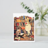 ヴィンテージ読図書葉書 ポストカード (スタンド正面)