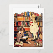 ヴィンテージ読図書葉書 ポストカード (正面/裏面)