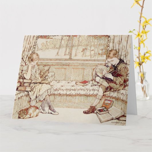 ヴィンテージ読子 カード (黄色い花)