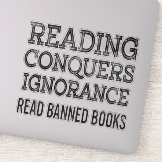 ヴィンテージ読禁書おもしろい本好き シール (詳細)