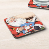 ヴィンテージ読・サンタ・コーク・コースター コースター (左側)