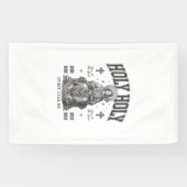 ヴィンテージ調の聖なる聖なる宗教的Tシャツデザイン 横断幕 (横)