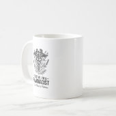 ヴィンテージ調の薬局にご信頼を コーヒーマグカップ (正面左)