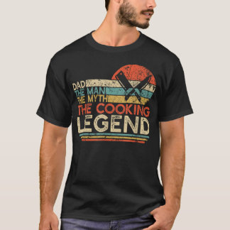 ヴィンテージ調クッキングダッド 伝説の男 Tシャツ