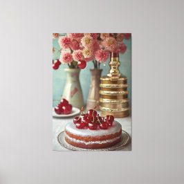 ヴィンテージ調理師ブックイラストレーションキャンバス印刷 キャンバスプリント