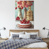 ヴィンテージ調理師ブックイラストレーションキャンバス印刷 キャンバスプリント (インサイチュ (寝室))