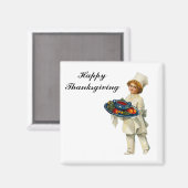 ヴィンテージ調理師角磁石 マグネット (正面/裏面)