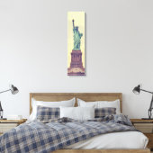 ヴィンテージ調色された自由縦帆布の像 キャンバスプリント (インサイチュ (寝室))