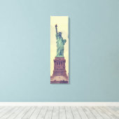 ヴィンテージ調色された自由縦帆布の像 キャンバスプリント (インサイチュ (ウッドフロア))