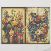 ヴィンテージ調薬局 ボタニカル ジャンクジャーナルペーパー (正面)