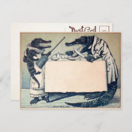 ヴィンテージ論争Crocodilesはがき ポストカード