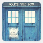 ヴィンテージ警察の電話の公衆電話 スクエアシール (正面)