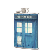 ヴィンテージ警察の電話の公衆電話 フラスク (左)