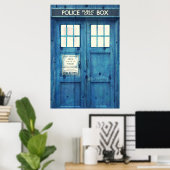 ヴィンテージ警察の電話の公衆電話 ポスター (ホームオフィス)