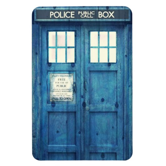 ヴィンテージ警察の電話の公衆電話 マグネット (縦)