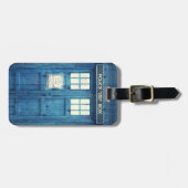 ヴィンテージ警察の電話の公衆電話 ラゲッジタグ (正面横)