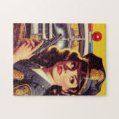 ヴィンテージ警察官イラストレーション ジグソーパズル (横)