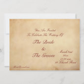 ヴィンテージ警察官イラスト 招待状 (裏面)