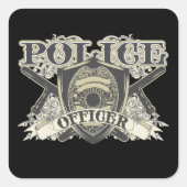 ヴィンテージ警察官 スクエアシール (正面)