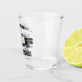 ヴィンテージ警察車モノグラム名郡 ショットグラス (右)