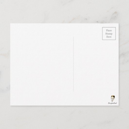 ヴィンテージ豚とソーセージ葉書 ポストカード (裏面)