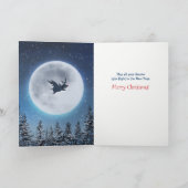 ヴィンテージ豚のユニーククリ飛んでいるスマス飛行の時間 シーズンカード (内部)