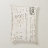 ヴィンテージ豚アンティークエフェメラ枕 アクセントクッション (裏面(縦))