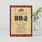 ヴィンテージ豚ローストベビーシャワーBBQ 招待状 (スタンド正面)