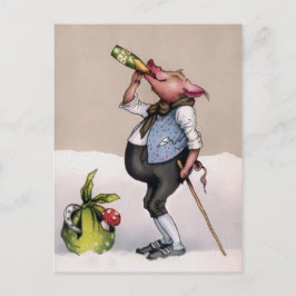 ヴィンテージ豚 ポストカード