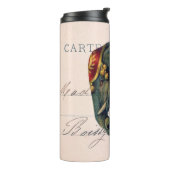 ヴィンテージ象はがきデジタルアート タンブラー (回転左)