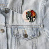 ヴィンテージ象はがきデジタルアート 缶バッジ (インサイチュ)