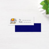 ヴィンテージ象カスタム象ラベル名刺 (デスク)