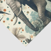 ヴィンテージ象ジャングル絵を描ズ 薄葉紙 (詳細)