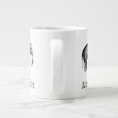 ヴィンテージ象スケッチ ジャンボコーヒーマグカップ (裏面)