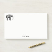 ヴィンテージ象スケッチ ポストイット (デスク)