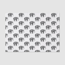 ヴィンテージ象スケッチ 薄葉紙