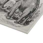 ヴィンテージ象パーソナライズな象動物 カッティングボード (角)