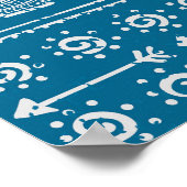 ヴィンテージ象フレームイラストレーション ポスター (角)