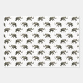 ヴィンテージ象模様 ラッピングペーパーシート (正面2)