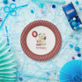 ヴィンテージ象誕生日紙プレート ペーパープレート (パーティー)