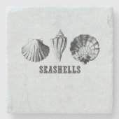 ヴィンテージ貝 ストーンコースター (正面)