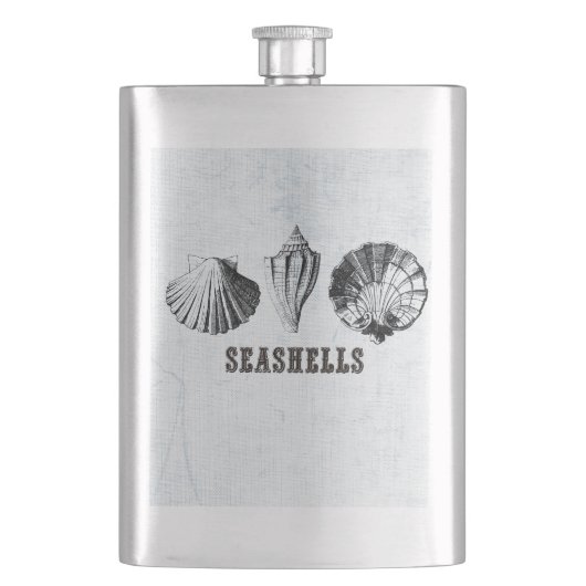 ヴィンテージ貝 フラスク (正面)