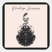 ヴィンテージ財宝ファッションパーティーディーバ スクエアシール (正面)