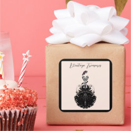 ヴィンテージ財宝ファッションパーティーディーバ スクエアシール