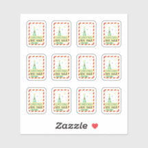 ヴィンテージ販売のクリスマスツリー付きシール