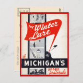 ヴィンテージ販売、ミチガン、上部半島 ポストカード (正面/裏面)