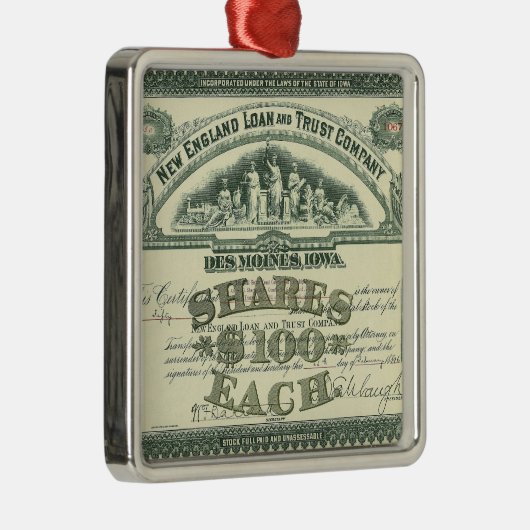 ヴィンテージ資本証券事業金融 メタルオーナメント (右)