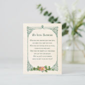 ヴィンテージ賛美アイルランドのシャームロックとフレ素朴ーム ポストカード (スタンド正面)