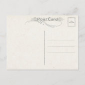 ヴィンテージ賛美アイルランドの手とシャーロック ポストカード (裏面)