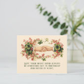 ヴィンテージ賛美アイルランドの手とシャーロック ポストカード (スタンド正面)